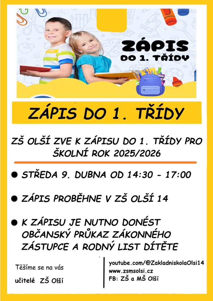 zápis do 1. třídy